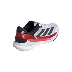 Men's Crazyquick Boost Padel Shoes Footwear White and Lucid Red,Footwear,Adidas,,,Tennis Express,IH3636_7_FOOTWEAR_Photography_BackLateralTopView_transparent