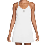 Women's Court Dri-FIT Advantage Strap Tennis Dress White and Black-Apparel-Nike-IH3739-100-Tennis Express
