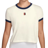 Women's Heritage Racquet Club Tennis T-Shirt Sail and Midnight Navy-Apparel-Nike-IH5059-133_1-705586Tennis Express