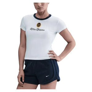 Women's Court Club Sportswear Challenge Knit Mid Crop Top-Apparel-Nike-IH7802-100-Tennis Express