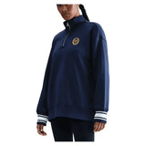 Women's Phoenix Fleece Oversized Long Sleeve Quarter Zip Tennis Top-Apparel-Nike-IH7804-410-Tennis Express