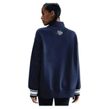 Women's Phoenix Fleece Oversized Long Sleeve Quarter Zip Tennis Top-Apparel-Nike-IH7804-410_1-Tennis Express