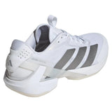 Women's Adizero Ubersonic 5 Tennis Shoes White and Silver Metallic-Footwear-Adidas-IH8103-S25-4-Tennis Express