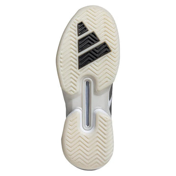 Women's Adizero Ubersonic 5 Tennis Shoes White and Silver Metallic-Footwear-Adidas-IH8103-S25-5-Tennis Express