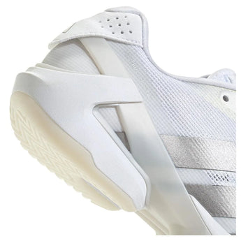 Women's Adizero Ubersonic 5 Tennis Shoes White and Silver Metallic-Footwear-Adidas-IH8103-S25-7-Tennis Express