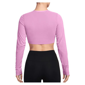 Women's Paris Court Slam Long Sleeve Tennis Crop Top Lt Magenta and Tattoo,Apparel,Nike,,,Tennis Express,II3375-503-1
