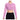 Women's Paris Court Slam Long Sleeve Tennis Crop Top Lt Magenta and Tattoo