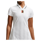 Women's London Court Dri-FIT Slam Tennis Dress White,Apparel,Nike,,,Tennis Express,II3462-100-1