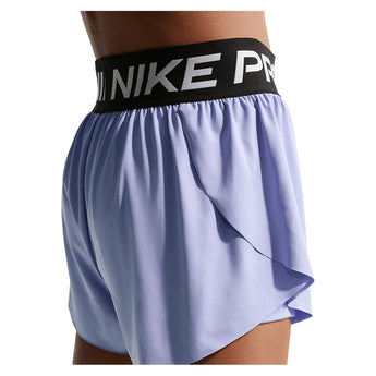 Girls' Pro Dri-FIT 2in1 Knit Training Short Light Thistle and Black-Apparel-Nike-II3640-4-Tennis Express
