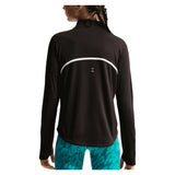 Girls' Dri-FIT Tempo Long-Sleeve Half-Zip Training Top Black and White, Nike, Tennis Express, IM3661-010BH26-1