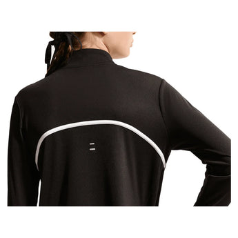 Girls' Dri-FIT Tempo Long-Sleeve Half-Zip Training Top Black and White, Nike, Tennis Express, IM3661-010BH26-6