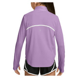 Girls' Dri-FIT Tempo Long-Sleeve Half-Zip Training Top Violet Star and White, Nike, Tennis Express, IM3661-589H26-1