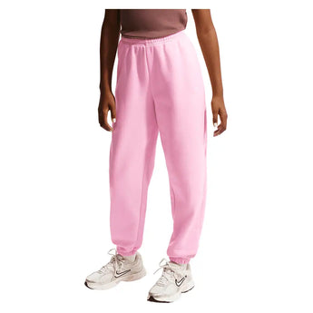 Girls' Sportswear Studio Fleece Loose Pants,Apparel,Nike,621 Pink Rise/White,XS,Tennis Express,IM4905-B-621-3