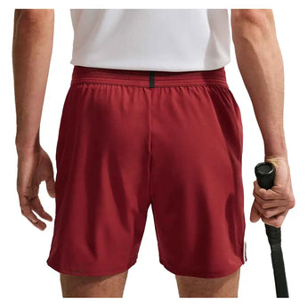 Men's New York Court Dri-FIT Slam U2 Tennis Short Team Red and Pale Ivory,Apparel,Nike,,,Tennis Express,IM5776-677F26-4
