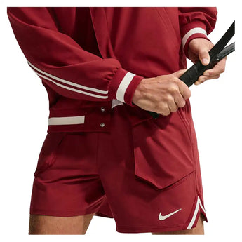 Men's New York Court Dri-FIT Slam U2 Tennis Short Team Red and Pale Ivory,Apparel,Nike,,,Tennis Express,IM5776-677F26-6