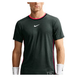 Men's New York Court Aero-FIT Slam Tennis Top,Apparel,Nike,317 Black Spruce/White,XS,Tennis Express,IM5783-F26-317-3