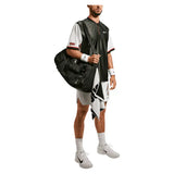 Men's New York Court Dri-FIT Slam Wild Short Sleeve Tennis Top Black Spruce and White,Apparel,Nike,,,Tennis Express,IM5785-317F26-5