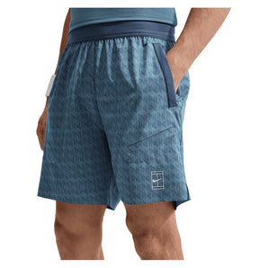 Men's Court Dri-FIT Advantage 6 Inch Print Tennis Short New Slate and Armory Navy,Apparel,Nike,,,Tennis Express,IM6082-438_35bc3aae-38dc-41e7-b21d-df590c4e0748