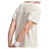 Men's Court Dri-FIT Advantage Print Tennis Top Light Bone and Tough Red,Apparel,Nike,,,Tennis Express,IM6084-072_2