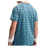 Men's Court Dri-FIT Advantage Print Tennis Top New Slate and White,Apparel,Nike,,,Tennis Express,IM6084-438BF26-1
