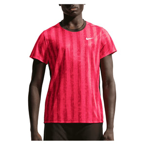 Men's Court Dri-FIT Victory Printed Tennis Top,Apparel,Nike,677 Team Red,XS,Tennis Express,IM6086-677
