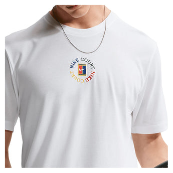 Men's Court Heritage Tennis Tee White,Apparel,Nike,,,Tennis Express,IM6128-100_3