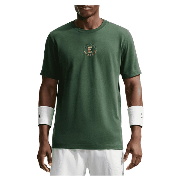 Men's Court Heritage Tennis Tee,Apparel,Nike,323 Fir,XS,Tennis Express,IM6128-323