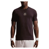 Men's Court Heritage Tennis Tee,Apparel,Nike,647 Burgundy Ash,XS,Tennis Express,IM6128-647
