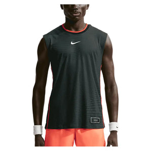 Men's New York Court Aero-FIT Slam Tennis Tank Black Spruce and White,Apparel,Nike,Black Spruce/White,XS,Tennis Express,IM6590-317F26-3_88c711c6-e55a-4849-baea-4ca282efd5c7