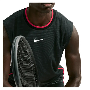 Men's New York Court Aero-FIT Slam Tennis Tank Black Spruce and White,Apparel,Nike,,,Tennis Express,IM6590-317F26-6