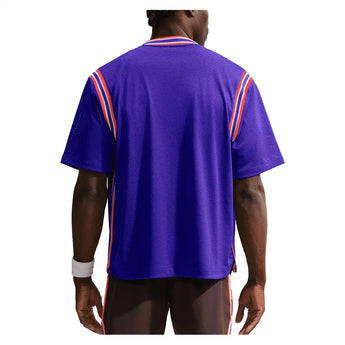 Men's New York Court Dri-FIT Slam Short Sleeve Button Up Tennis Shirt,Apparel,Nike,,,Tennis Express,IM6611-F26-514-4