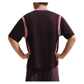 Men's New York Court Dri-FIT Slam Short Sleeve Button Up Tennis Shirt,Apparel,Nike,,,Tennis Express,IM6611-F26-647-4