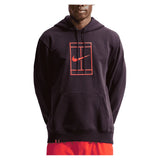 Men's New York Court Heritage Tennis Hoodie,Apparel,Nike,647 Burgundy Ash/Bright Crimson,XS,Tennis Express,IM6637-647