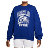 Women's New York Court Studio Fleece Oversized Graphics Tennis Sweatshirt,Apparel,Nike,417 Old Royal/White,XS,Tennis Express,IM9412-417