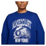 Women's New York Court Studio Fleece Oversized Graphics Tennis Sweatshirt,Apparel,Nike,,,Tennis Express,IM9412-417_2