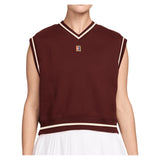 Women's Court Collection Fleece Tennis Vest,Apparel,Nike,658 Mystic Dates,XS,Tennis Express,IM9416-658