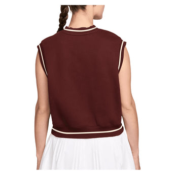 Women's Court Collection Fleece Tennis Vest,Apparel,Nike,,,Tennis Express,IM9416-658_1