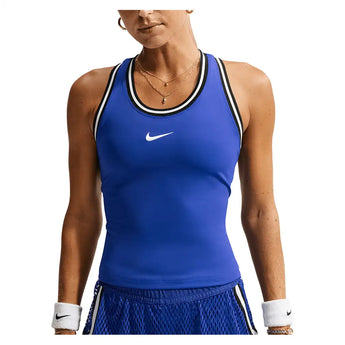 Women's New York Court Dri-FIT Slam Tennis Tank,Apparel,Nike,418 Old Royal/White,XS,Tennis Express,IM9426-F26-418-3