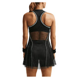Women's New York Court Slam Tennis Dress Black and Brilliant Orange,Apparel,Nike,,,Tennis Express,IM9429-010F26-4