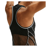Women's New York Court Slam Tennis Dress Black and Brilliant Orange,Apparel,Nike,,,Tennis Express,IM9429-010F26-7