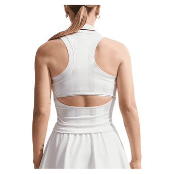 Women's London Court Dri-FIT Slam Tennis Tank White,Apparel,Nike,,,Tennis Express,IO0473-100-1