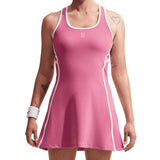 Women's Court Dri-FIT Advantage Novelty Tennis Dress Peony and White,Apparel,Nike,Peony/White,XS,Tennis Express,IO0475-641