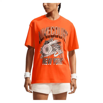Unisex New York Court Slam Tennis Tee,Apparel,Nike,820 Brilliant Orange,2XS,Tennis Express,IO0930-F26-820-3