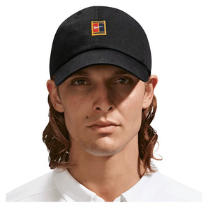 Unisex Club Court Logo Unstructured Tennis Cap,Apparel,Nike,010 Black,One Size,Tennis Express,IQ1321-BF26-010-3