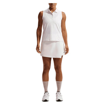 Women's Victory Dri-FIT Sleeveless Printed Tennis Polo White and Pink Foam, Nike, Tennis Express, IR0051-100H26-4