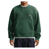 Men's Club Rules French Terry Crew-Neck Sports Sweatshirt,Apparel,Nike,323 Fir/Sail,XS,Tennis Express,IR0981-323