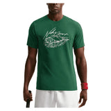 Men's London Court Dri-FIT Standard Tennis Tee,Apparel,Nike,341 Gorge Green,XS,Tennis Express,IR4937-341_1