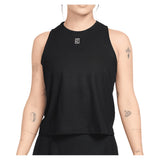 Women's Court Aero-FIT Advantage Tennis Tank Black and White,Apparel,Nike,Black/White,XS,Tennis Express,IR6054-010