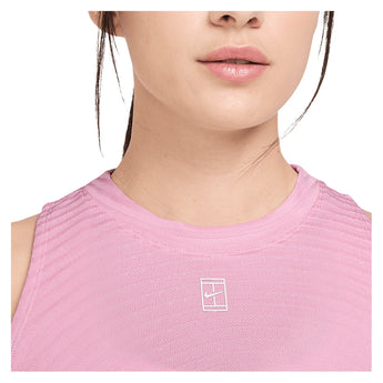 Women's Court Aero-FIT Advantage Tennis Tank Pink Rise and White,Apparel,Nike,,,Tennis Express,IR6054-621_2
