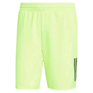 Mens Club 3 Stripe 7 Inch Tennis Short Lucid Lemon-Apparel-Adidas-IS8153-1-Tennis Express